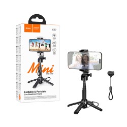 Hoco Phone Holder K27 Magic Portable Mini Live Broadcast Stand Black